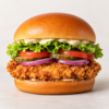 Crispy Chickenburger im Brioche-Brötchen – Symbolbild